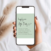 Glücklicherweise immer nach dem Party Sage Hochzei Einladung