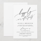 Glücklicherweise immer nach dem Party, schwarz, Ho Einladung (Vorne/Hinten)