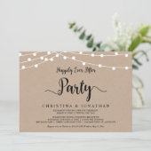 Glücklicherweise immer nach dem Party, String Ligh Einladung (Stehend Vorderseite)