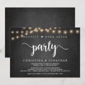 Glücklicherweise immer nach dem Party, String Ligh Einladung (Vorne/Hinten)