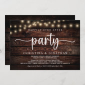 Glücklicherweise immer nach dem Party, String Ligh Einladung (Vorne/Hinten)