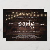 Glücklicherweise immer nach dem Party, String Ligh Einladung (Vorne/Hinten)