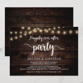 Glücklicherweise immer nach dem Party, String Ligh Einladung (Vorne/Hinten)