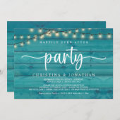 Glücklicherweise immer nach dem Party, String Ligh Einladung (Vorne/Hinten)