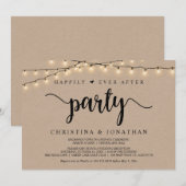 Glücklicherweise immer nach dem Party, String Ligh Einladung (Vorne/Hinten)
