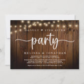 Glücklicherweise immer nach dem Party, String Ligh Einladung (Vorderseite)
