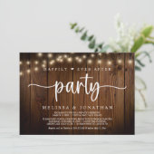 Glücklicherweise immer nach dem Party, String Ligh Einladung (Stehend Vorderseite)