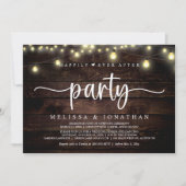 Glücklicherweise immer nach dem Party, String Ligh Einladung (Vorderseite)