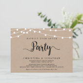 Glücklicherweise immer nach dem Party, String Ligh Einladung (Stehend Vorderseite)
