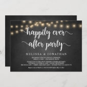 Glücklicherweise immer nach dem Party, String Ligh Einladung (Vorne/Hinten)