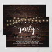 Glücklicherweise immer nach dem Party, String Ligh Einladung (Vorne/Hinten)