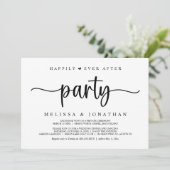 Glücklicherweise immer nach dem Party, String Ligh Einladung (Stehend Vorderseite)