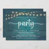 Glücklicherweise immer nach dem Party, String Ligh Einladung (Vorne/Hinten)