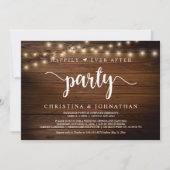 Glücklicherweise immer nach dem Party, String Ligh Einladung (Vorderseite)