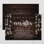 Glücklicherweise immer nach dem Party, String Ligh Einladung (Vorne/Hinten)