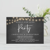 Glücklicherweise immer nach dem Party, String Ligh Einladung (Stehend Vorderseite)