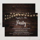 Glücklicherweise immer nach dem Party, String Ligh Einladung (Vorne/Hinten)