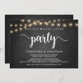 Glücklicherweise immer nach dem Party, String Ligh Einladung (Vorne/Hinten)