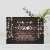 Glücklicherweise immer nach dem Party, String Ligh Einladung (Stehend Vorderseite)