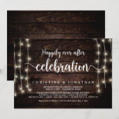 Glücklicherweise immer nach dem Party, String Ligh Einladung (Vorne/Hinten)