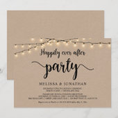 Glücklicherweise immer nach dem Party, String Ligh Einladung (Vorne/Hinten)