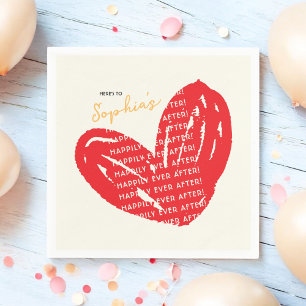 Glücklicherweise immer nach dem Red Heart Bridal B Serviette