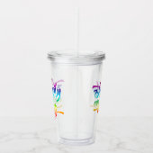glücklicherweise immer nach dem Regenbogen Acryltrinkbecher (Rechts)