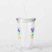 glücklicherweise immer nach dem Regenbogen Acryltrinkbecher (Links)