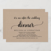 Glücklicherweise immer nach dem rustikalen Hochzei Einladung (Vorne/Hinten)