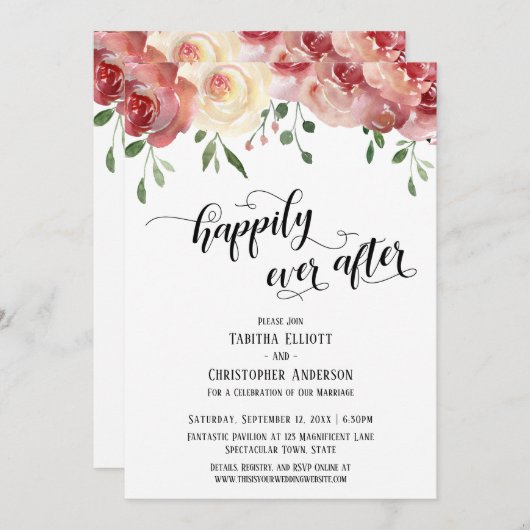 Glücklicherweise immer nach dem Skript, Burgund, B Einladung (Vorne/Hinten)