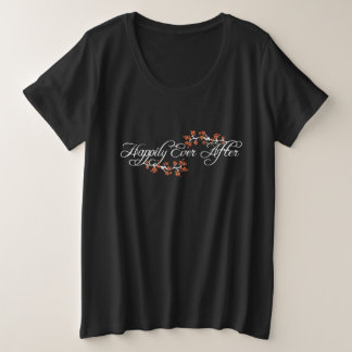 Glücklicherweise immer nach dem tropischen Hibisku Große Größe T-Shirt
