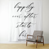 Glücklicherweise immer nach den Anfängen hier - ro Wandteppich (Beispiel)