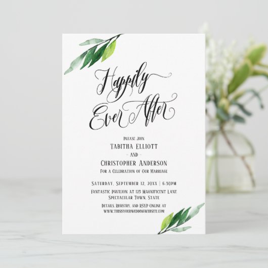 Glücklicherweise immer nach der Arbeit Script Gree Einladung (Stehend Vorderseite)