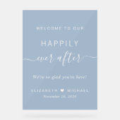 Glücklicherweise immer nach der blauen Hochzeit vo Acrylschild (Vorderseite)