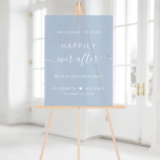 Glücklicherweise immer nach der blauen Hochzeit vo Acrylschild