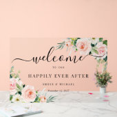 Glücklicherweise immer nach der Blume Hochzeit Acr Acrylschild (Hochzeit)