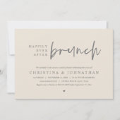 Glücklicherweise immer nach der Brunch Wedding Par Einladung (Vorderseite)