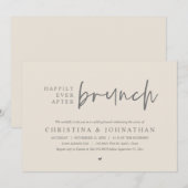 Glücklicherweise immer nach der Brunch Wedding Par Einladung (Vorne/Hinten)