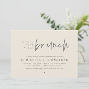 Glücklicherweise immer nach der Brunch Wedding Par Einladung