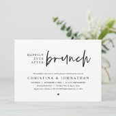 Glücklicherweise immer nach der Brunch Wedding Par Einladung (Stehend Vorderseite)