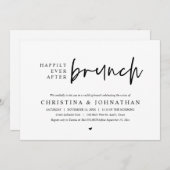Glücklicherweise immer nach der Brunch Wedding Par Einladung (Vorne/Hinten)