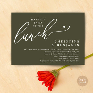 Glücklicherweise immer nach der Elopement Lunch Fe Einladung