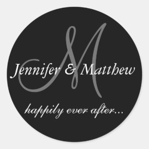 Glücklicherweise immer nach der ersten Hochzeit Gu Runder Aufkleber