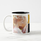 Glücklicherweise immer nach der Fotocollage Hochze Zweifarbige Tasse (Links)