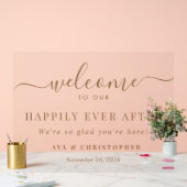 Glücklicherweise immer nach der Goldhochzeit Willk Acrylschild (Hochzeit)