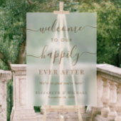 Glücklicherweise immer nach der Goldhochzeit Willk Acrylschild