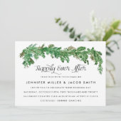 Glücklicherweise immer nach der Grünen Hochzeit Ei Einladung (Stehend Vorderseite)