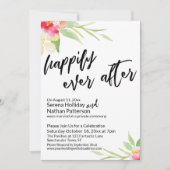 Glücklicherweise immer nach der Handschrift von Aq Einladung (Vorderseite)