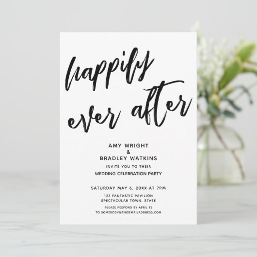 Glücklicherweise immer nach der handschriftlichen einladung (Stehend Vorderseite)