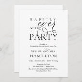 Glücklicherweise immer nach der Hochzeit Abendesse Einladung (Vorne/Hinten)